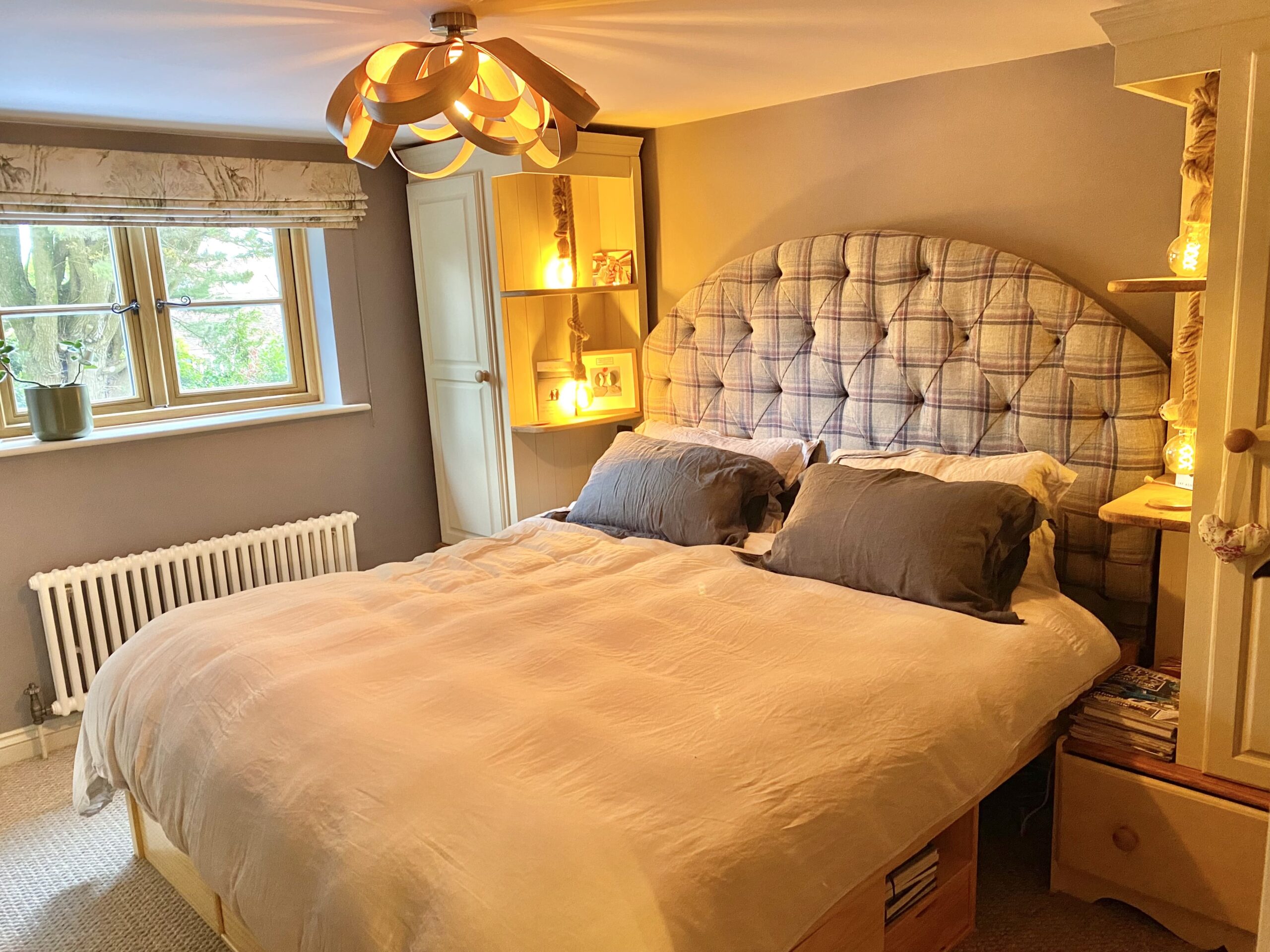 neutral toned bedroom